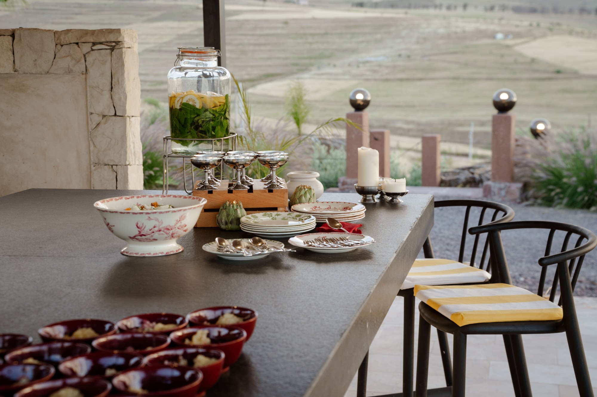 Dîners privés — villa privée Z0, Atlas marocain